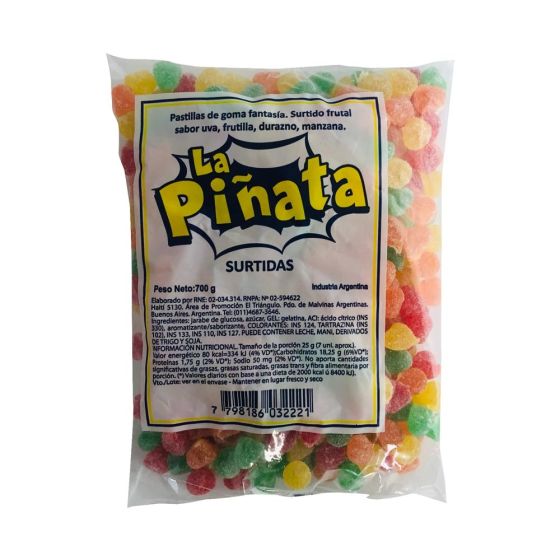 Gomitas La Piñata Surtidas 700gr