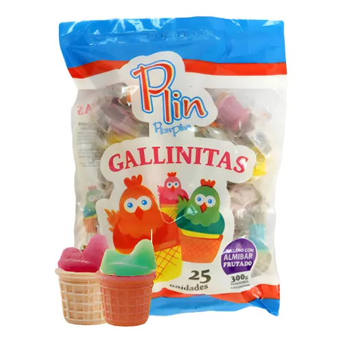 Gallinitas Plin Plan Plun 25 unidades 300gr