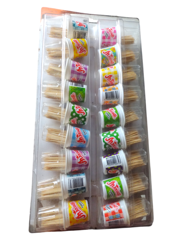 PALILLOS DE MADERA ALADINO - ESCARBADIENTES x 1