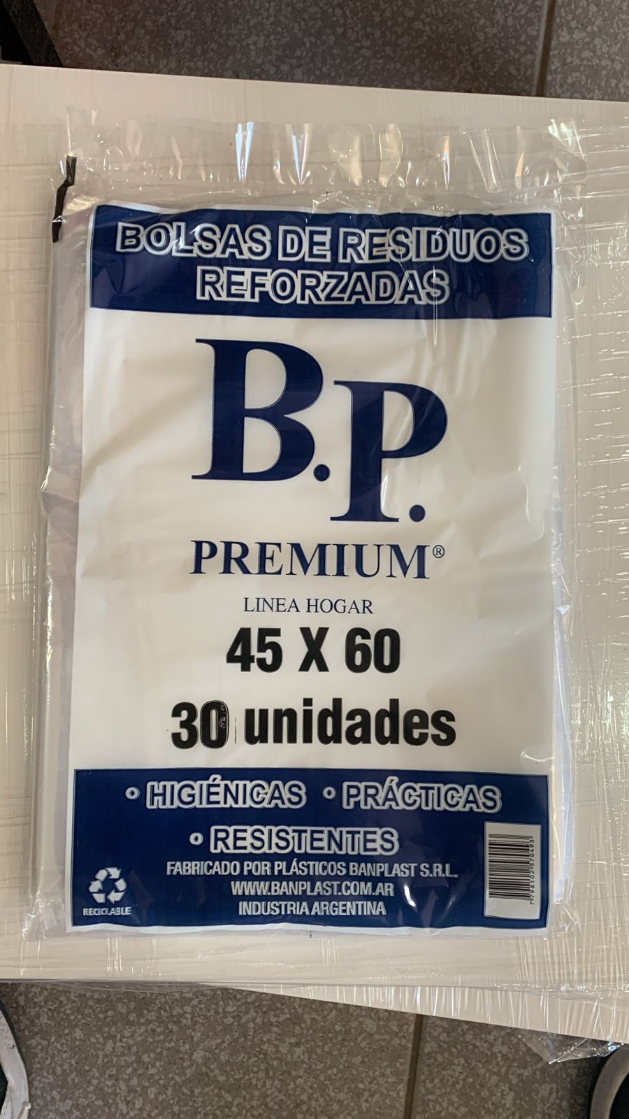 BOLSAS DE RESIDUO REFORZADAS 30 UNIDADES 45x60 cm