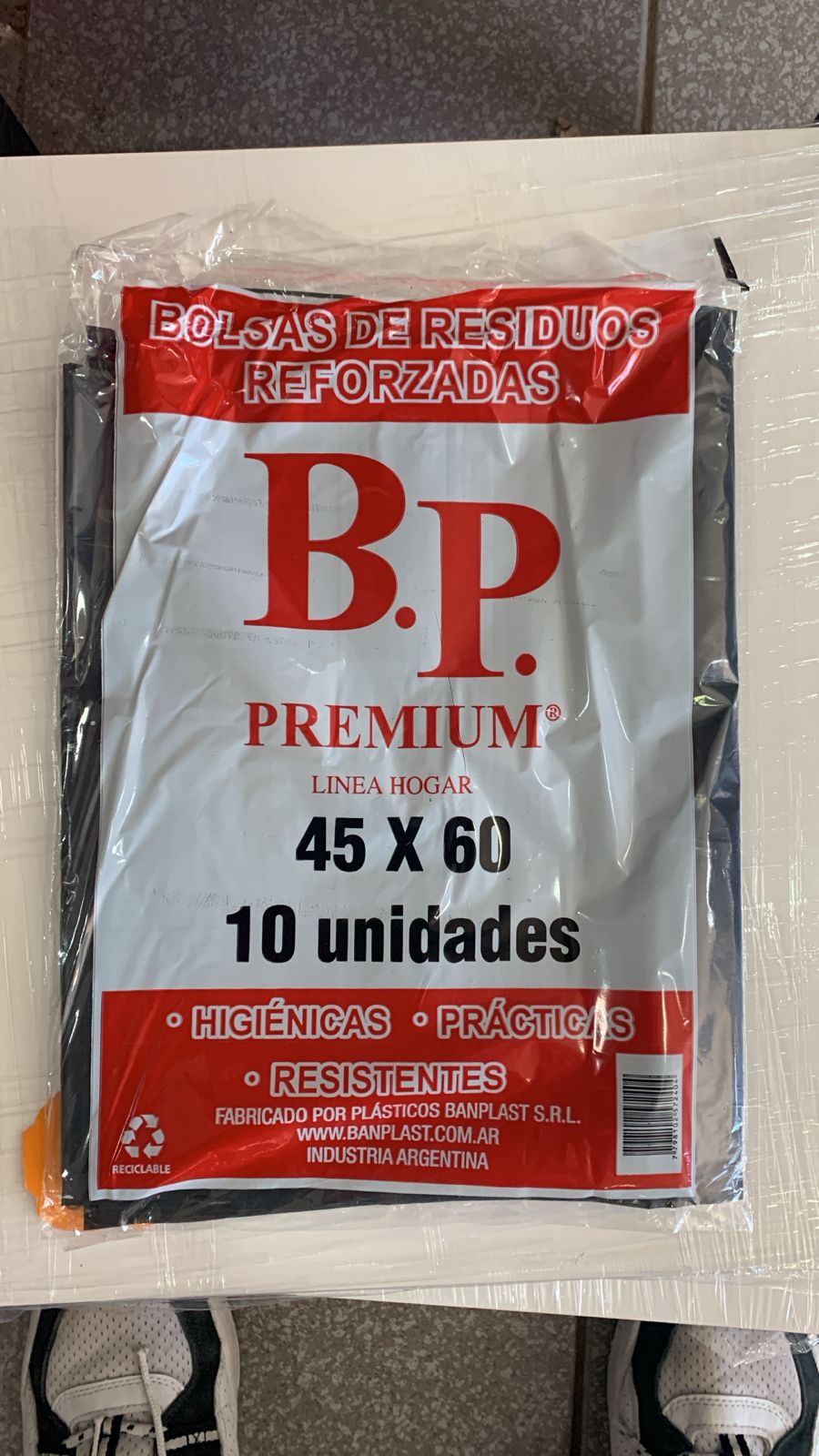 BOLSAS DE RESIDUO REFORZADAS 10 UNIDADES 45x60 cm