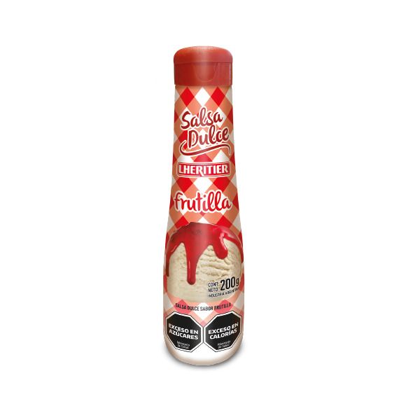 SALSA DE HELADO FRUTILLA 200 GR