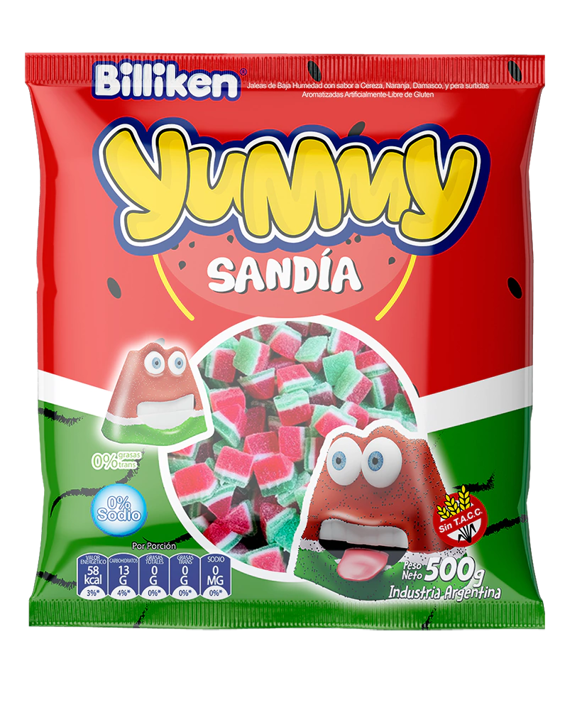 GOMITAS YUMMY SANDÍA BILLIKEN 500 GR