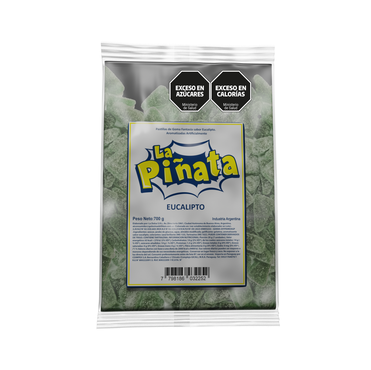 GOMITAS LA PIÑATA EUCALIPTO 700 GR