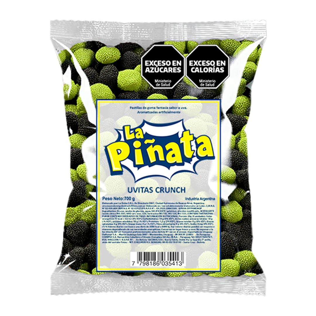 GOMITAS LA PIÑATA UVITAS CRUNCH 700 GR