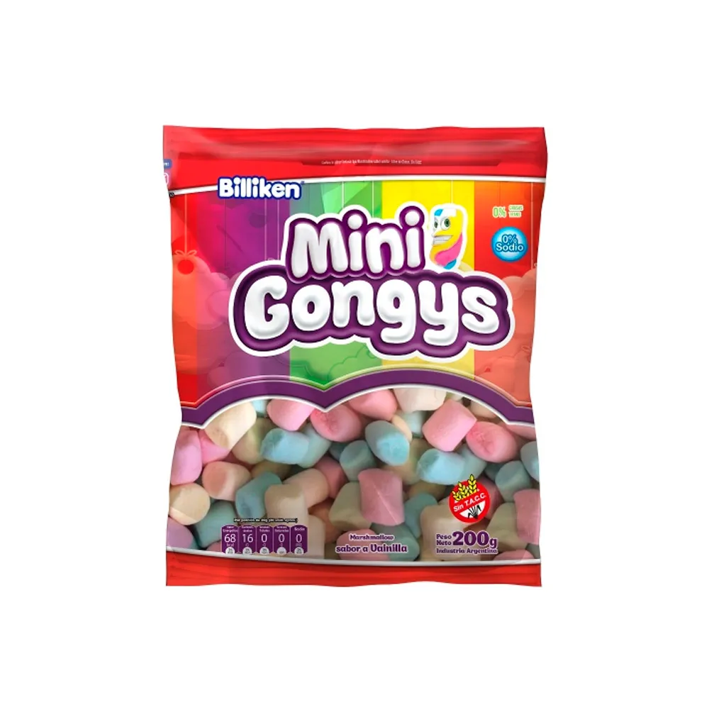 MALVAVISCOS MINI GONGYS SABOR VAINILLA BILLIKEN 200 GR