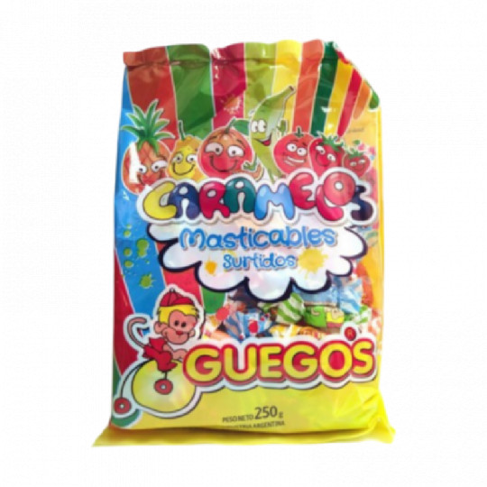CARAMELOS MASTICABLES GUEGOS 250 GR