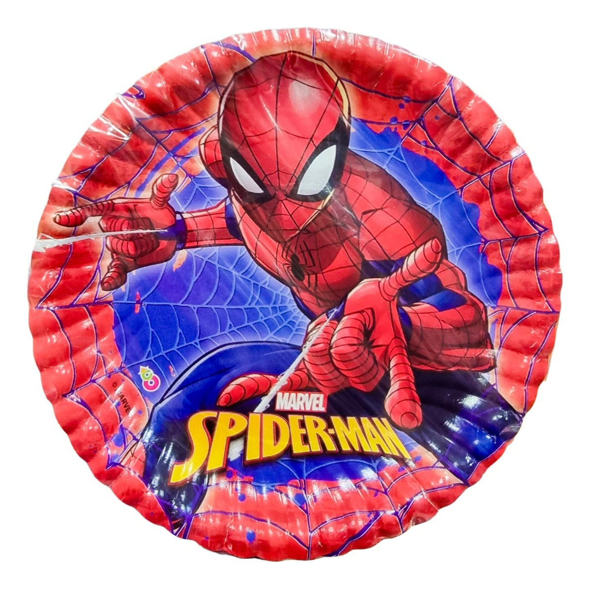 PLATO REDONDO MARVEL SPIDERMAN x8