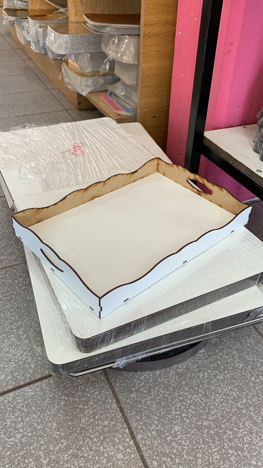 BANDEJA DESAYUNO BLANCA