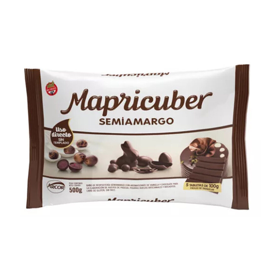 CHOCOLATE MAPRICUBER SEMIAMARGO 500 GR