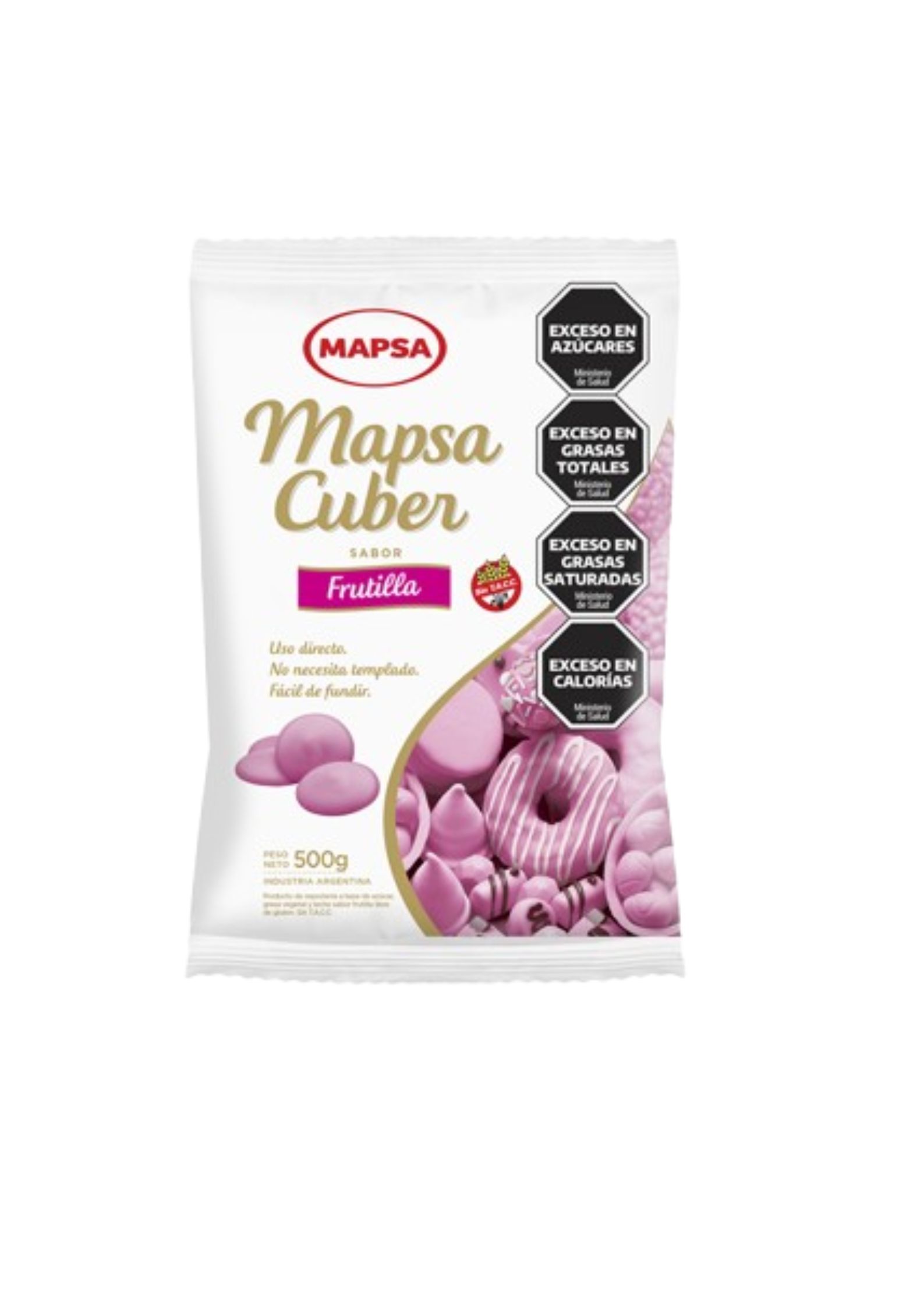 CHOCOLATE MAPSACUBER SABOR FRUTILLA 500 GR