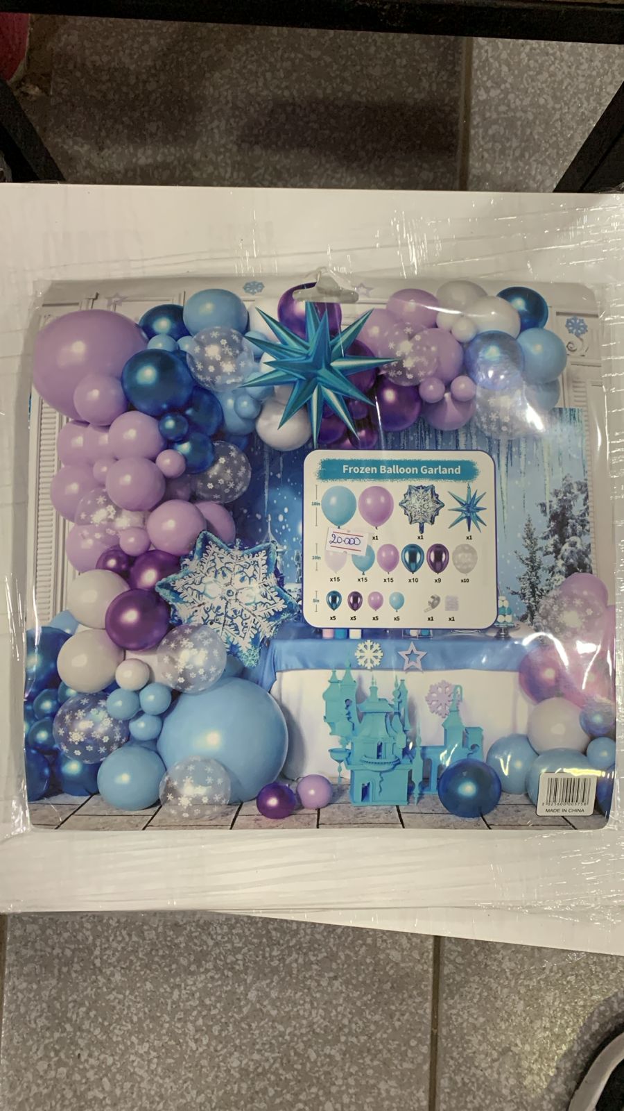 SET DE FROZEN BALLOON GARLAND