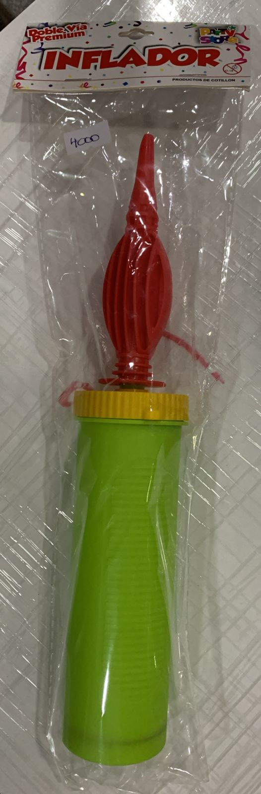 INFLADOR DE COTILLÓN DOBLE VÍA