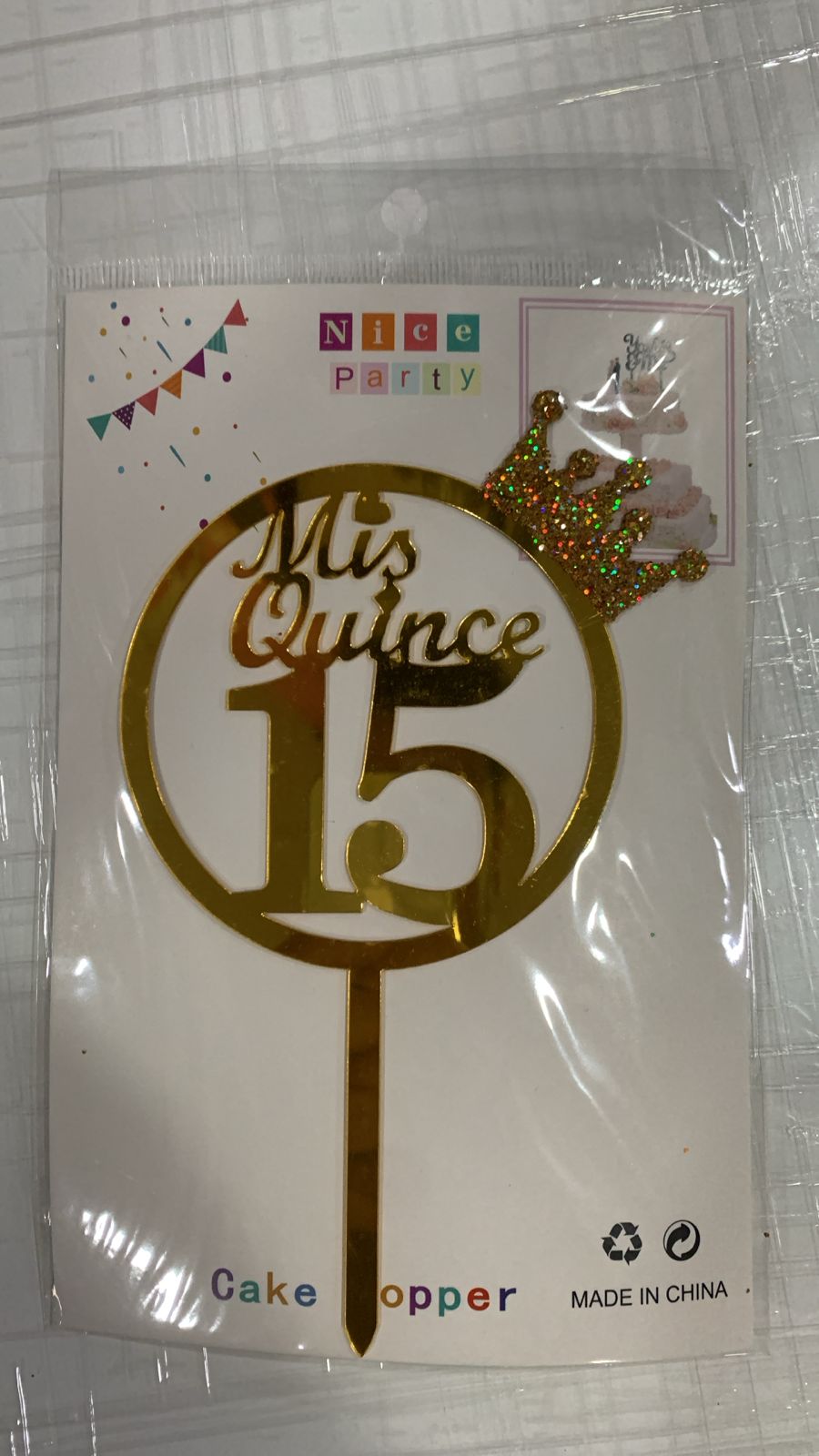 PINCHE MIS QUINCE 15 DORADO