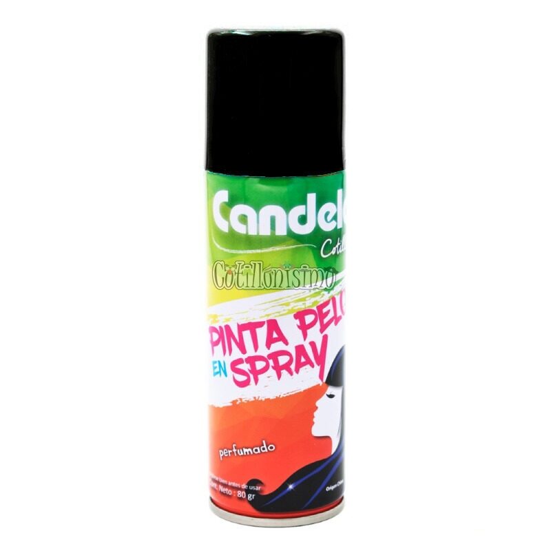 PINTA PELO EN SPRAY CANDELA COLOR NEGRO