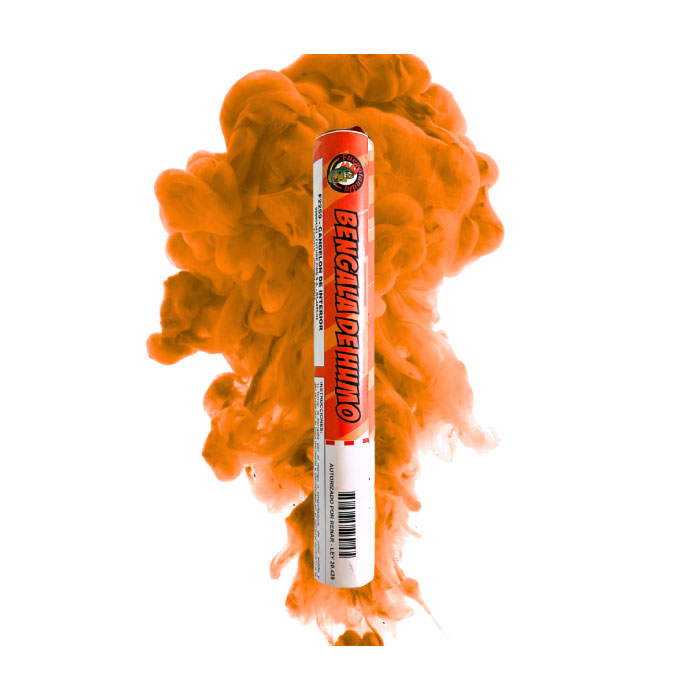 BENGALA DE HUMO FUEGOLANDIA COLOR NARANJA