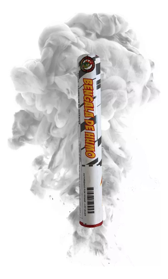BENGALA DE HUMO FUEGOLANDIA COLOR BLANCO