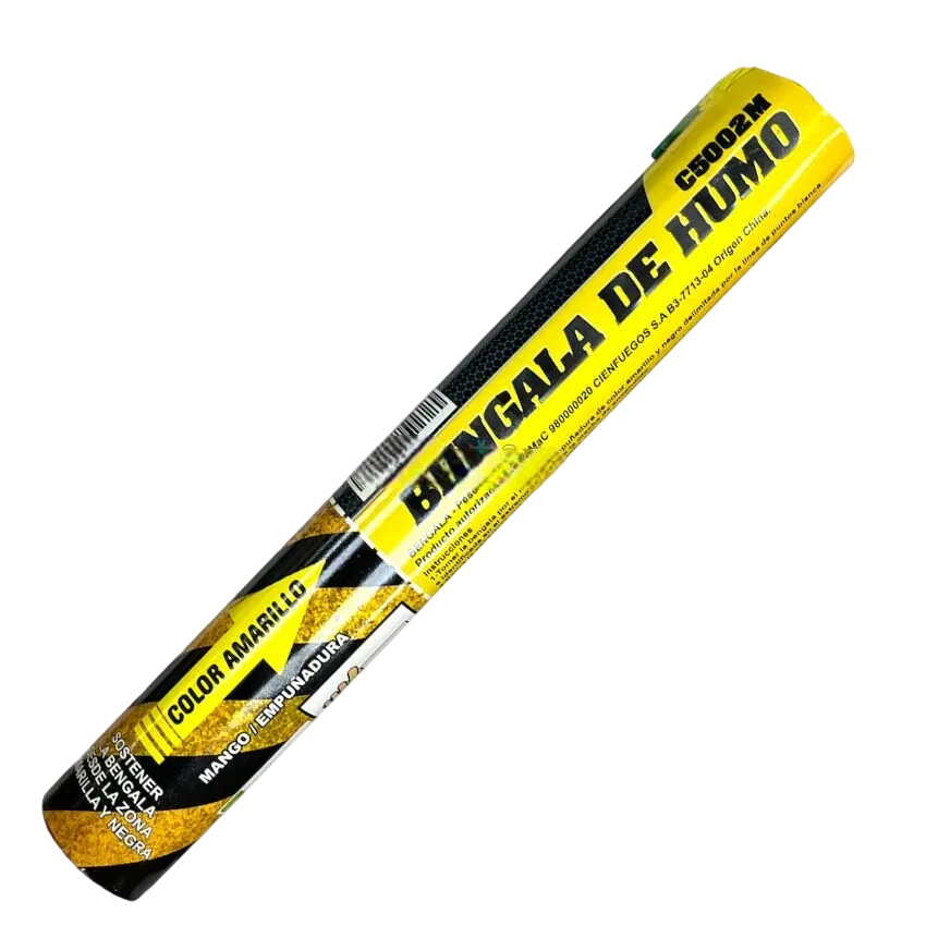 BENGALA DE HUMO CIENFUEGOS COLOR AMARILLO