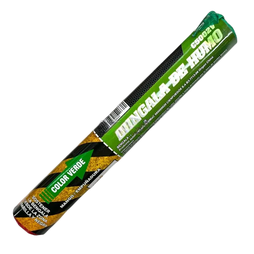 BENGALA DE HUMO CIENFUEGOS COLOR VERDE