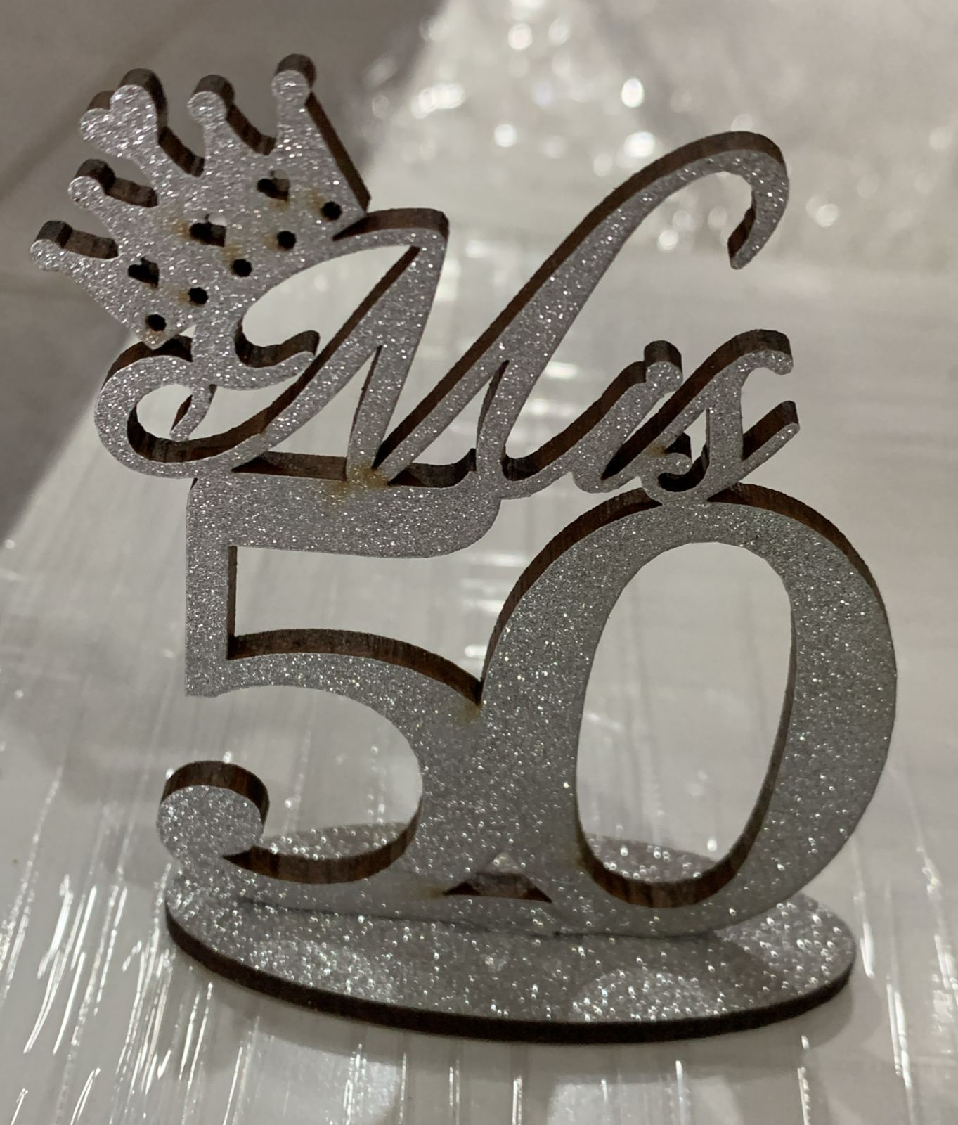 SOUVENIR MIS 50 AÑOS PLATEADO