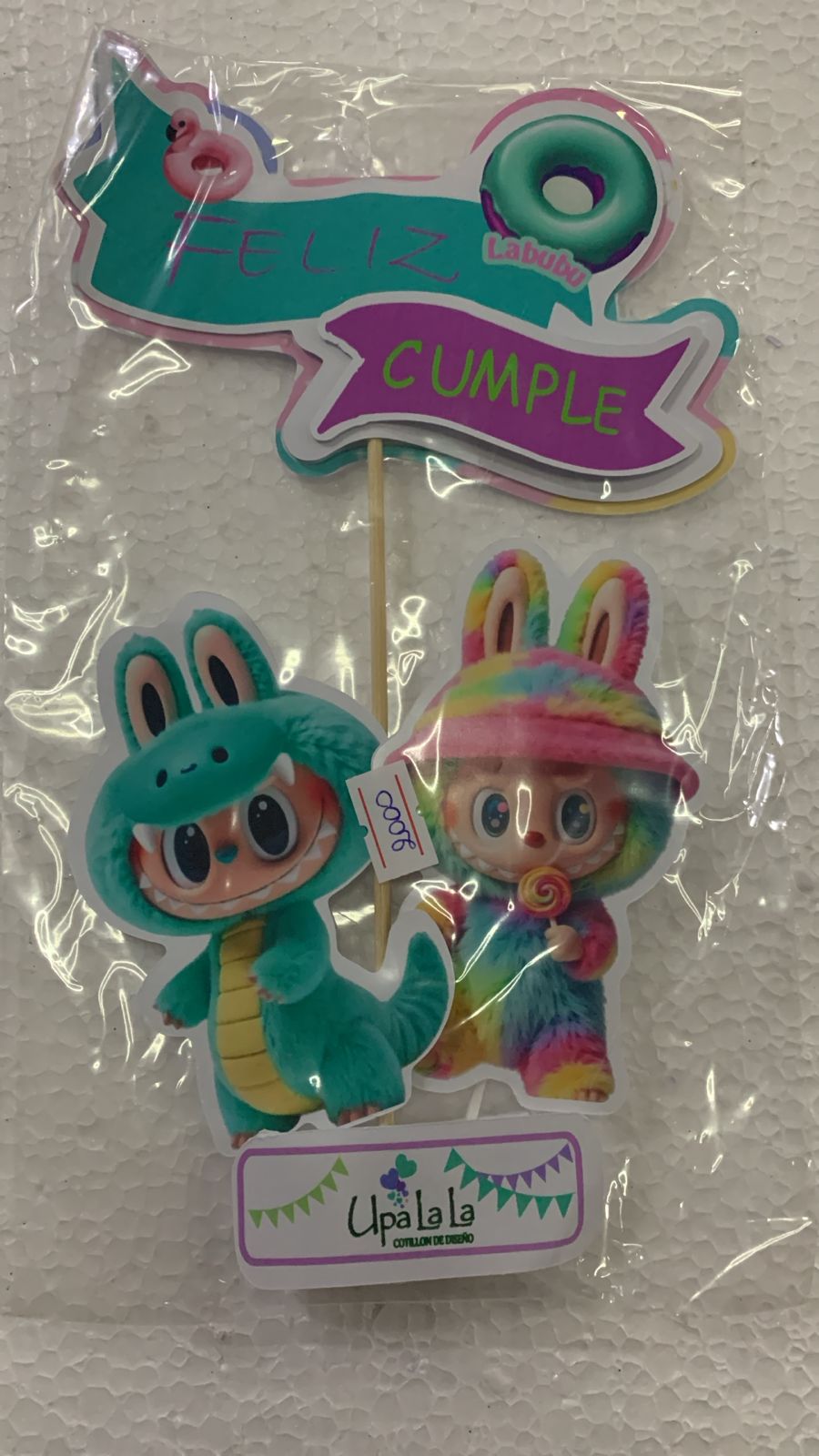 ADORNO PINCHE FELIZ CUMPLE LABUBU