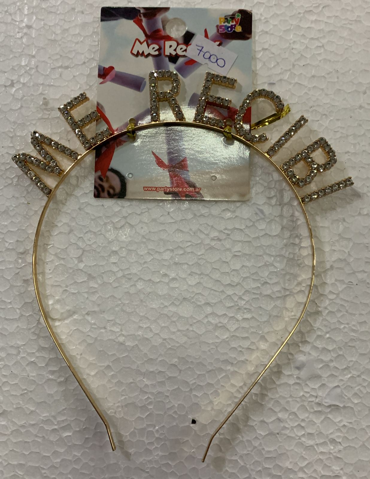 VINCHA ME RECIBÍ DORADA