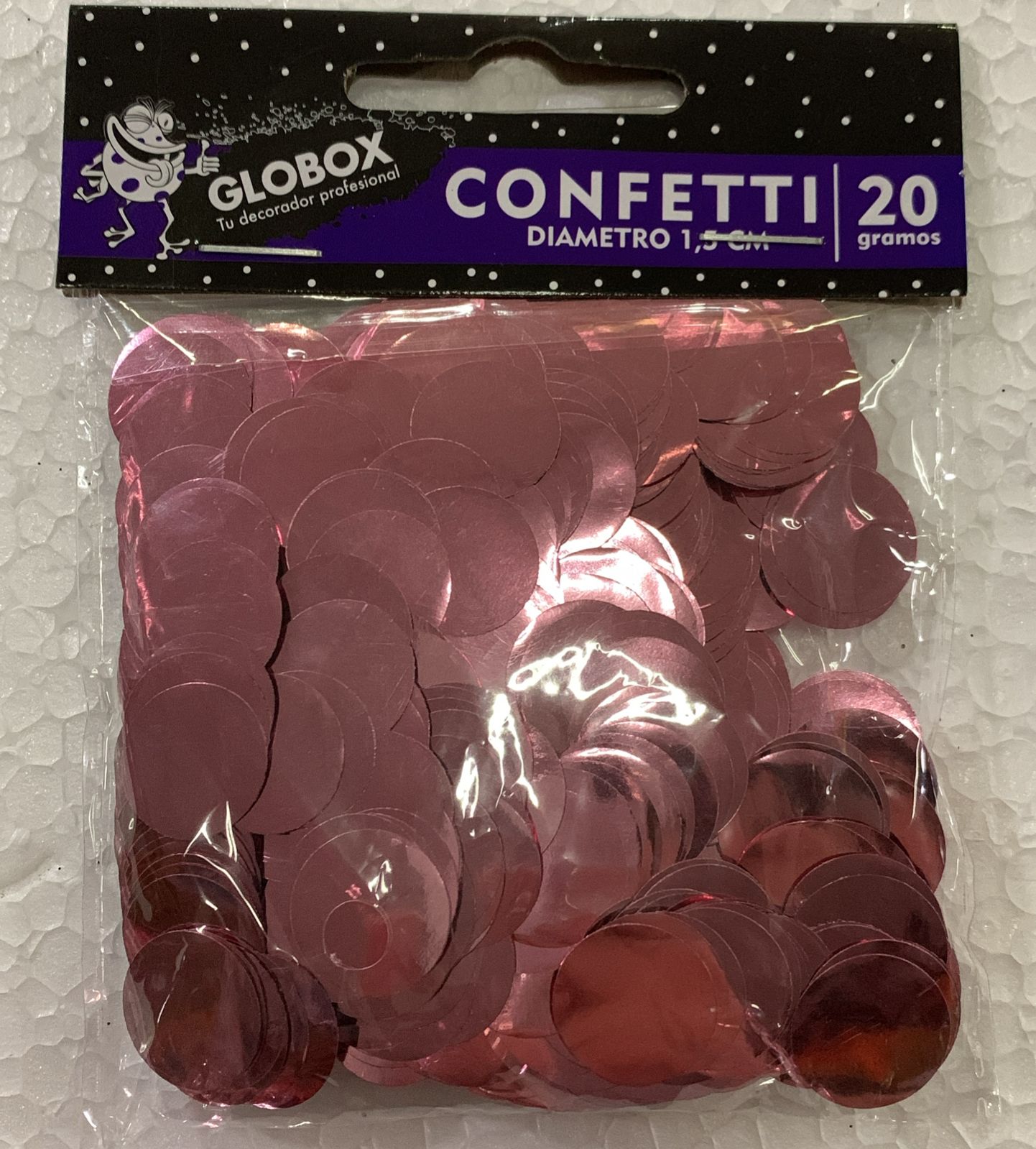 CONFETTI CÍRCULOS METALIZADOS ROSA GOLD 20 GR