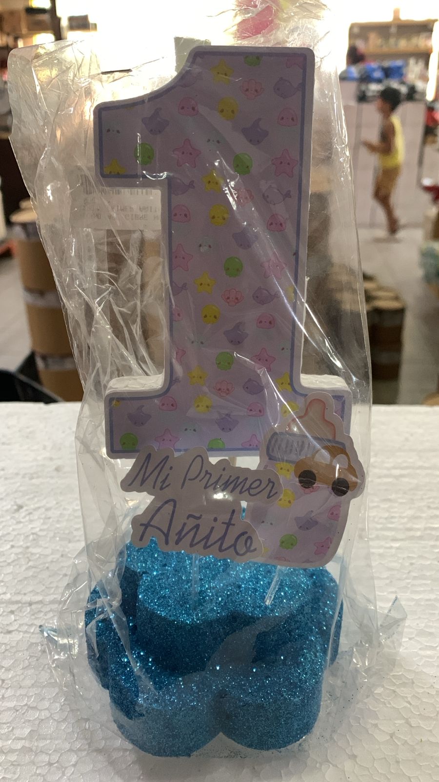 ADORNO BASE GIBREADA MI PRIMER AÑITO NENE