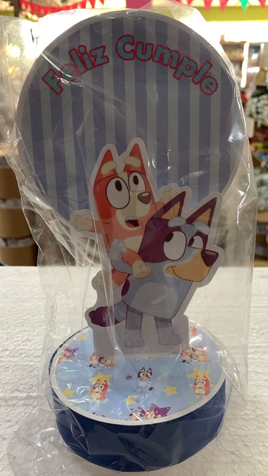 ADORNO CON BASE SILUETA 3D BLUEY