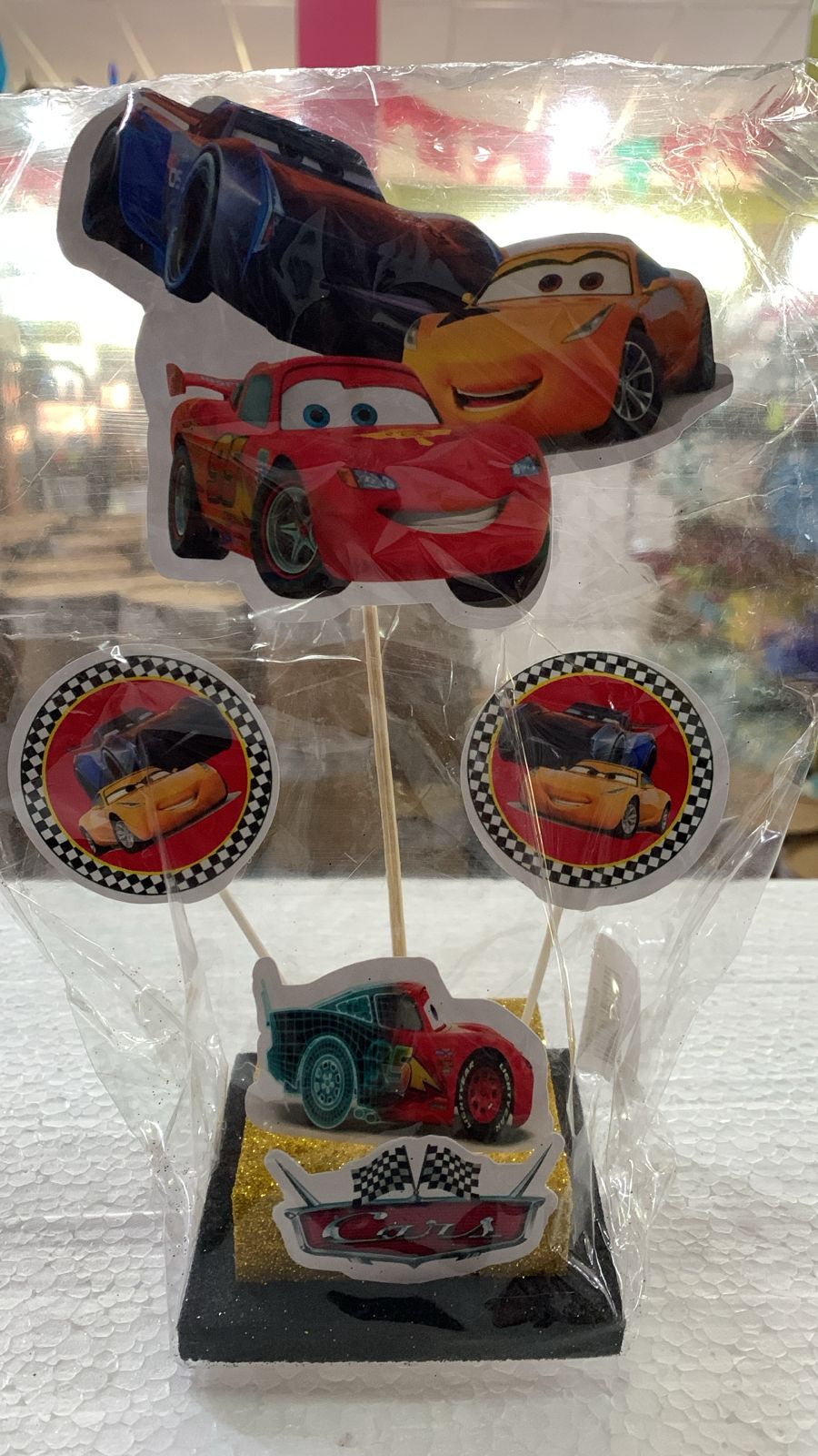 ADORNO TORTA BASE GIBREADA CARS