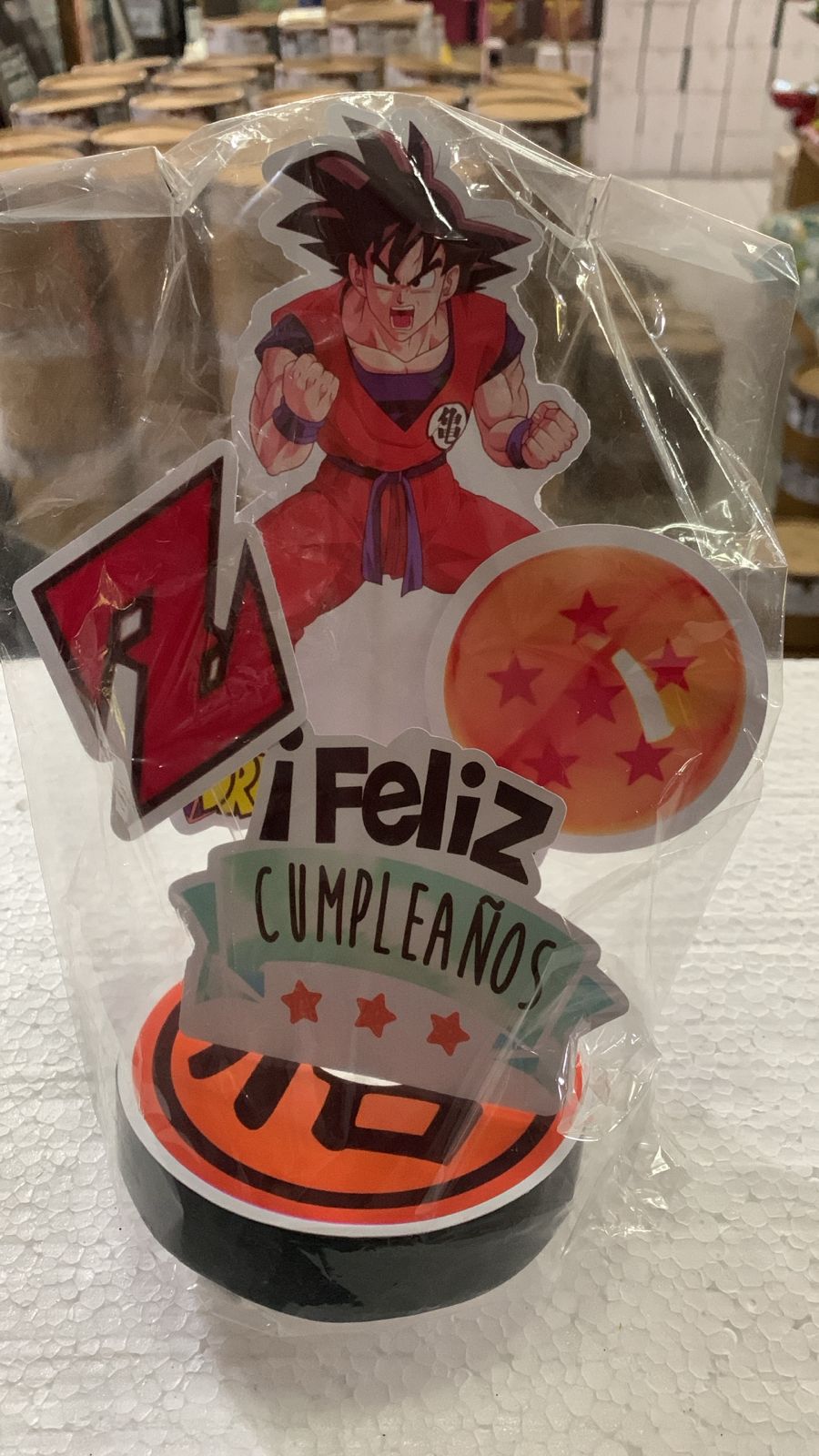 ADORNO BASE TORTA DRABON BALL Z