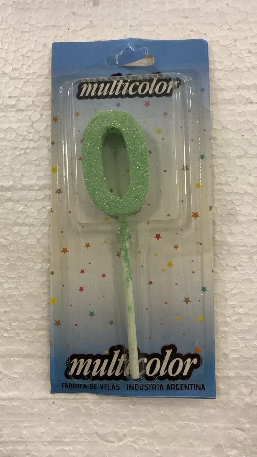 VELA COLOR VERDE Nº0 (MARCA MULTICOLOR)