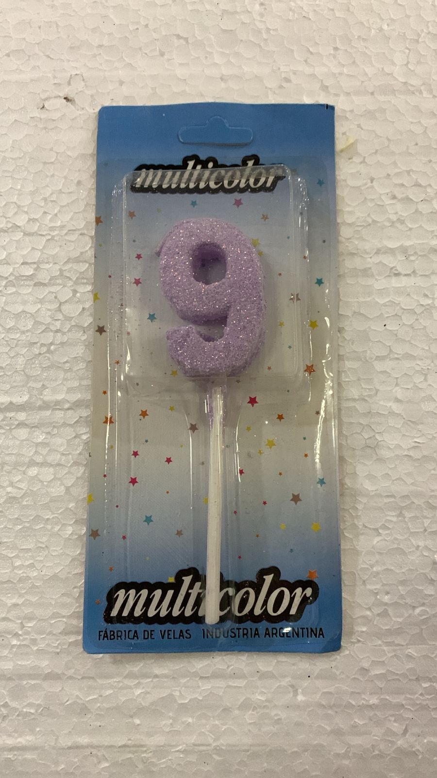 VELA COLOR VIOLETA Nº9