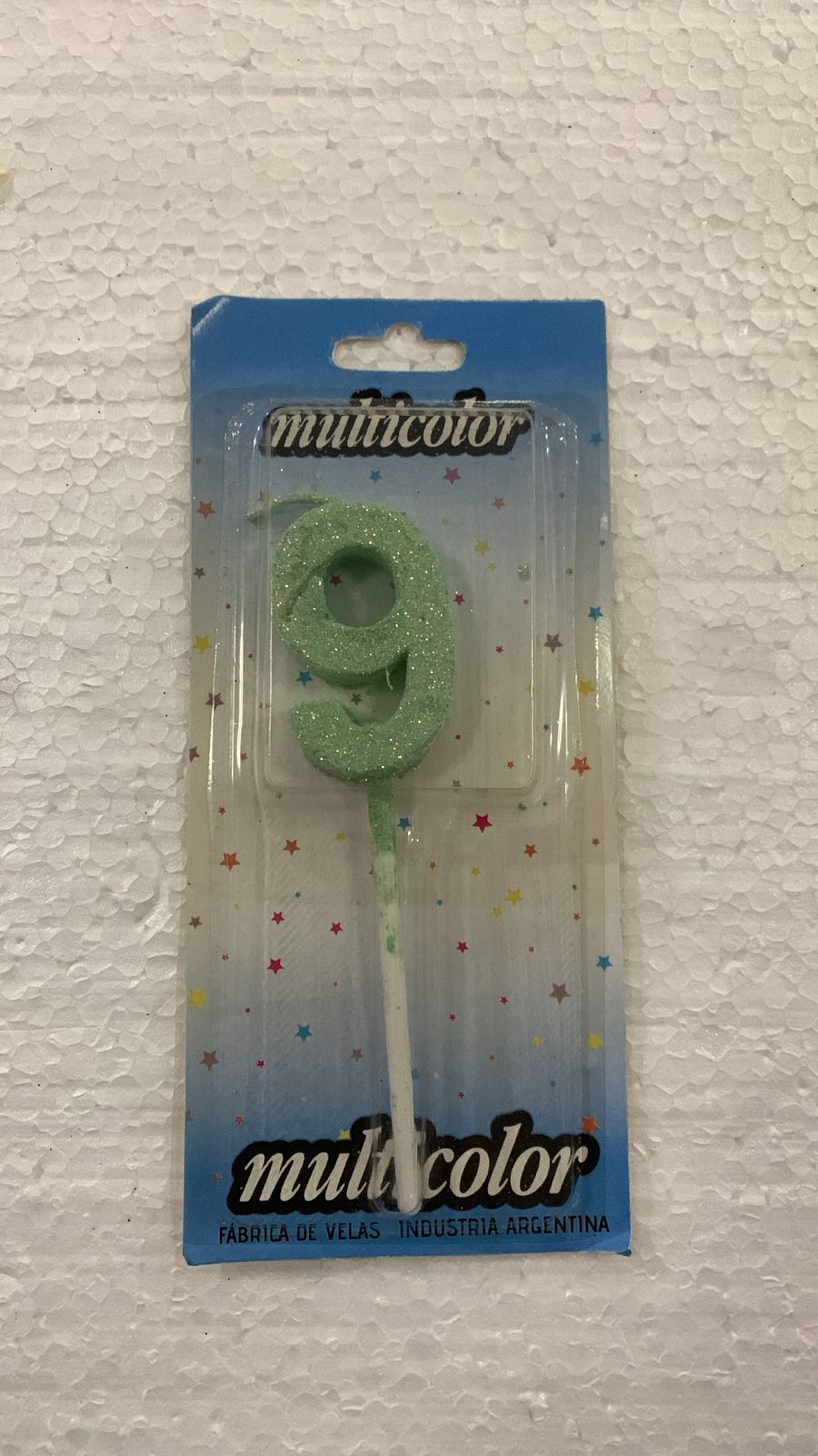 VELA COLOR VERDE Nº9 (MARCA MULTICOLOR)