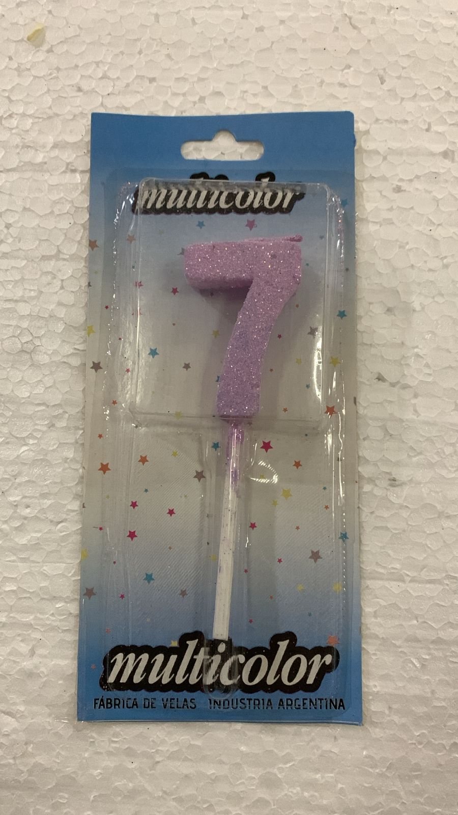VELA COLOR VIOLETA Nº7 (MARCA MULTICOLOR)