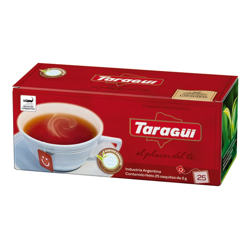 TÉ NEGRO TARAGÜÍ 25 SAQUITOS