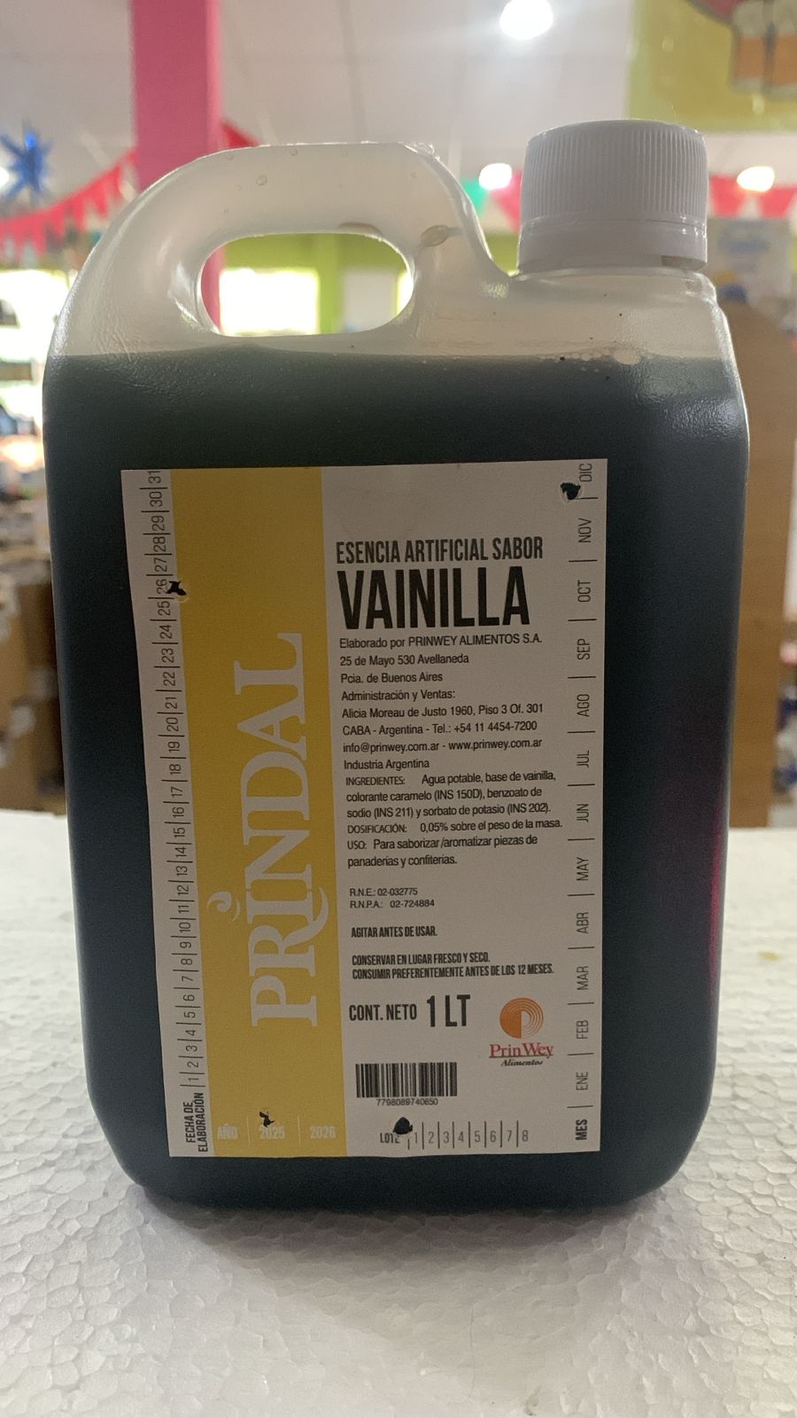 ESENCIA ARTIFICIAL SABOR VAINILLA 1 L