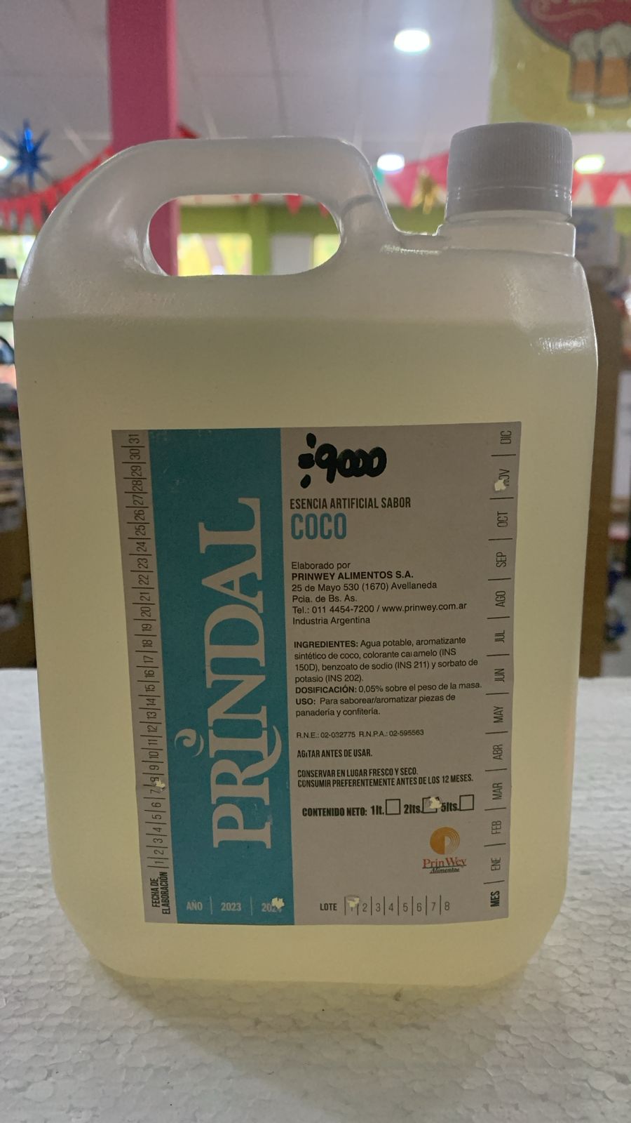 ESENCIA ARTIFICIAL SABOR COCO 2 L