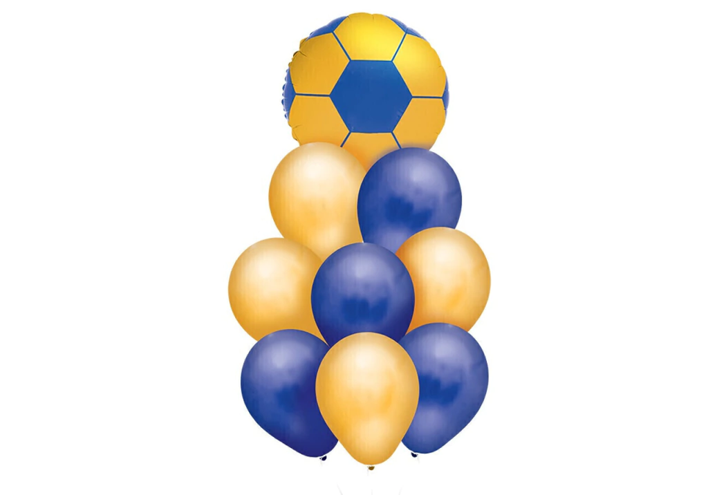 SET 9 FÚTBOL GLOBOS PREMIUM BOCA JUNIORS