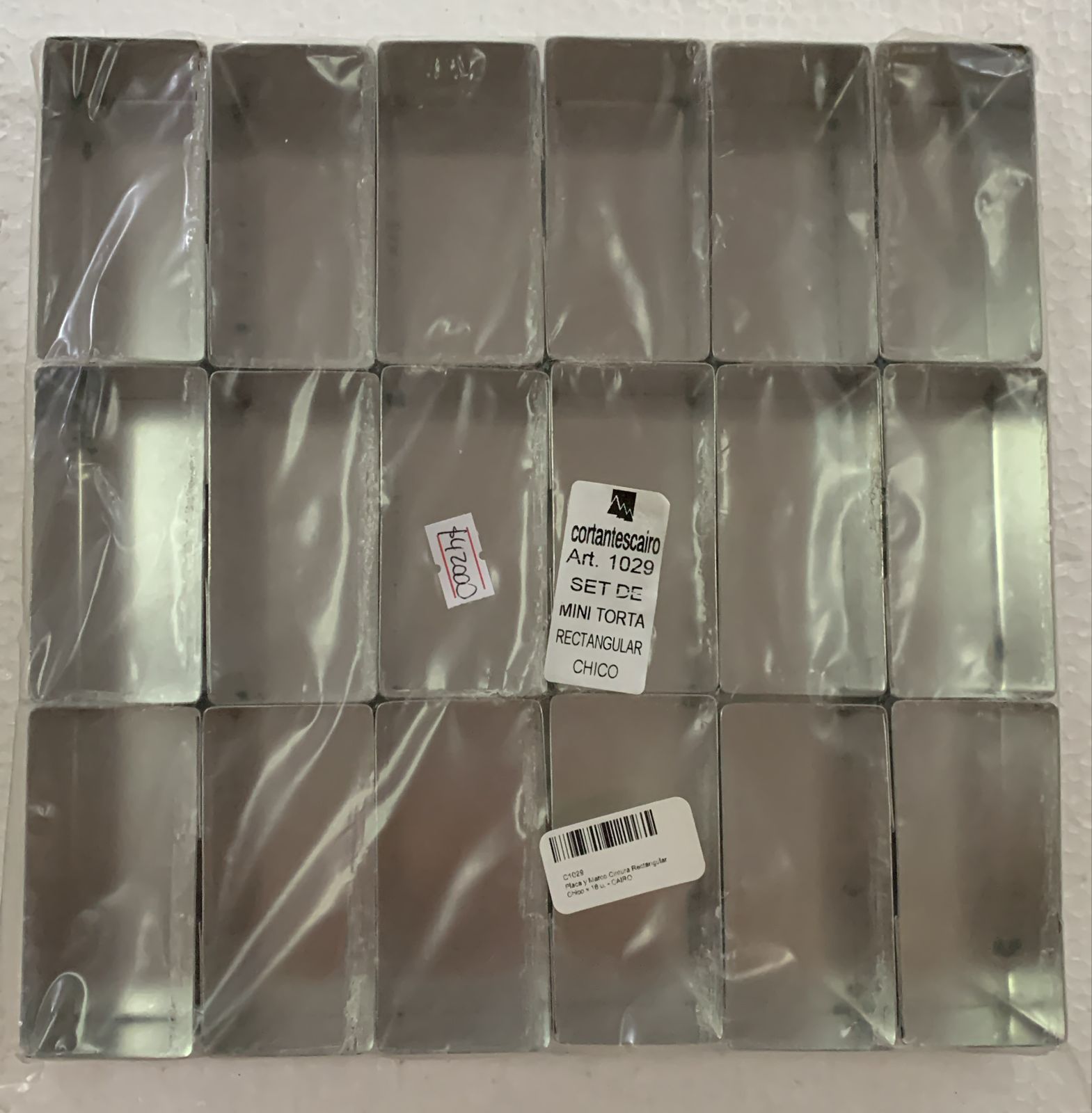 CORTANTES CON FORMA RECTANGULAR CON BANDEJA