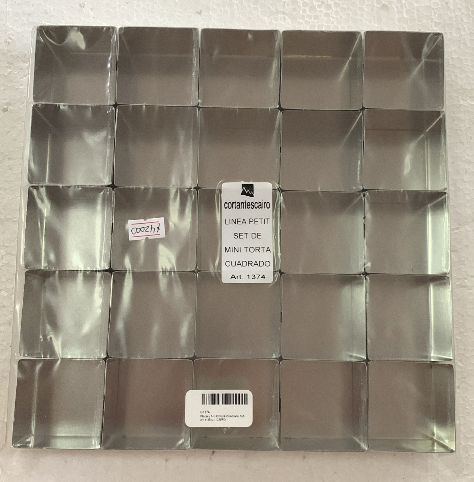 CORTANTES CON FORMA CUADRICULAR CON BANDEJA